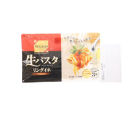 NIPPN Regalo semi-dried linguine pasta package, front with sauce illustration