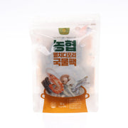 Anchovy soup starter pouch, sealed 90 g pack with seafood graphic