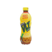 VITA zero sugar lemon tea drink bottle, 500 mL, yellow cap and front label