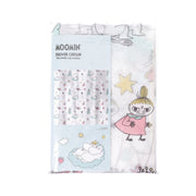 PEVA shower curtain with Moomin character print, clear with colorful design, 180x180cm