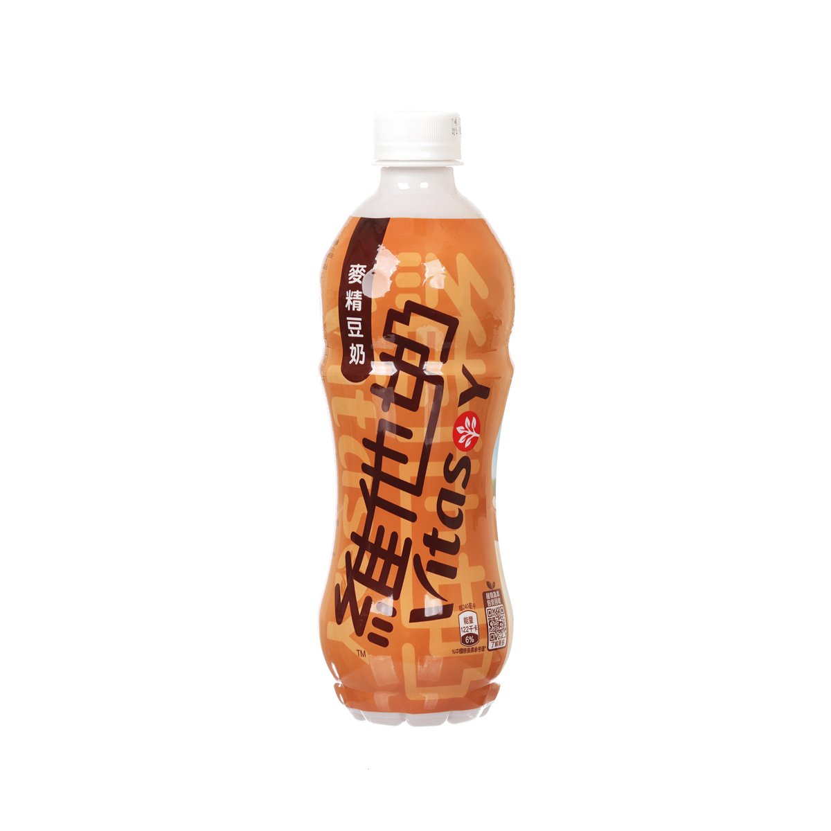 VITA malted soy milk bottle, amber liquid, front label