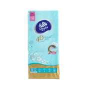 VINDA 4D Deluxe softpack facial tissues, baby soft, light blue pack with gold base
