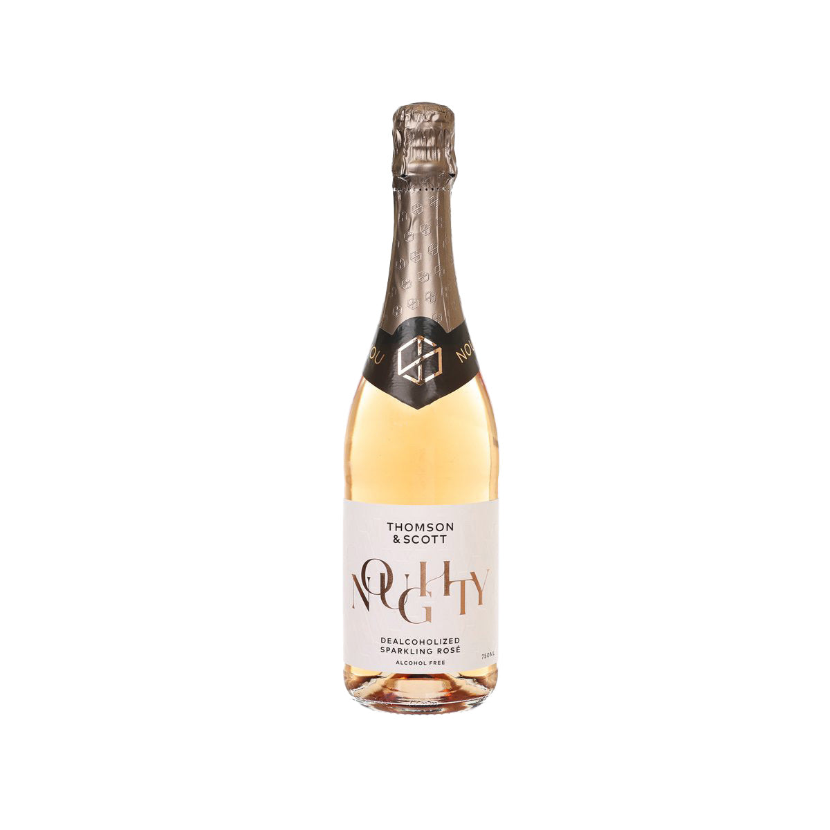 THOMSON & SCOTT Noughty alcohol-free organic sparkling rosé bottle