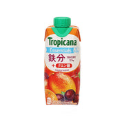 Tropicana Essentials mango blend juice drink carton with green flip-top cap, 330 mL
