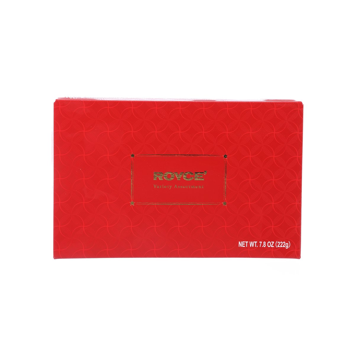 Red Royce' chocolate assortment box with Royce' logo and net weight text
