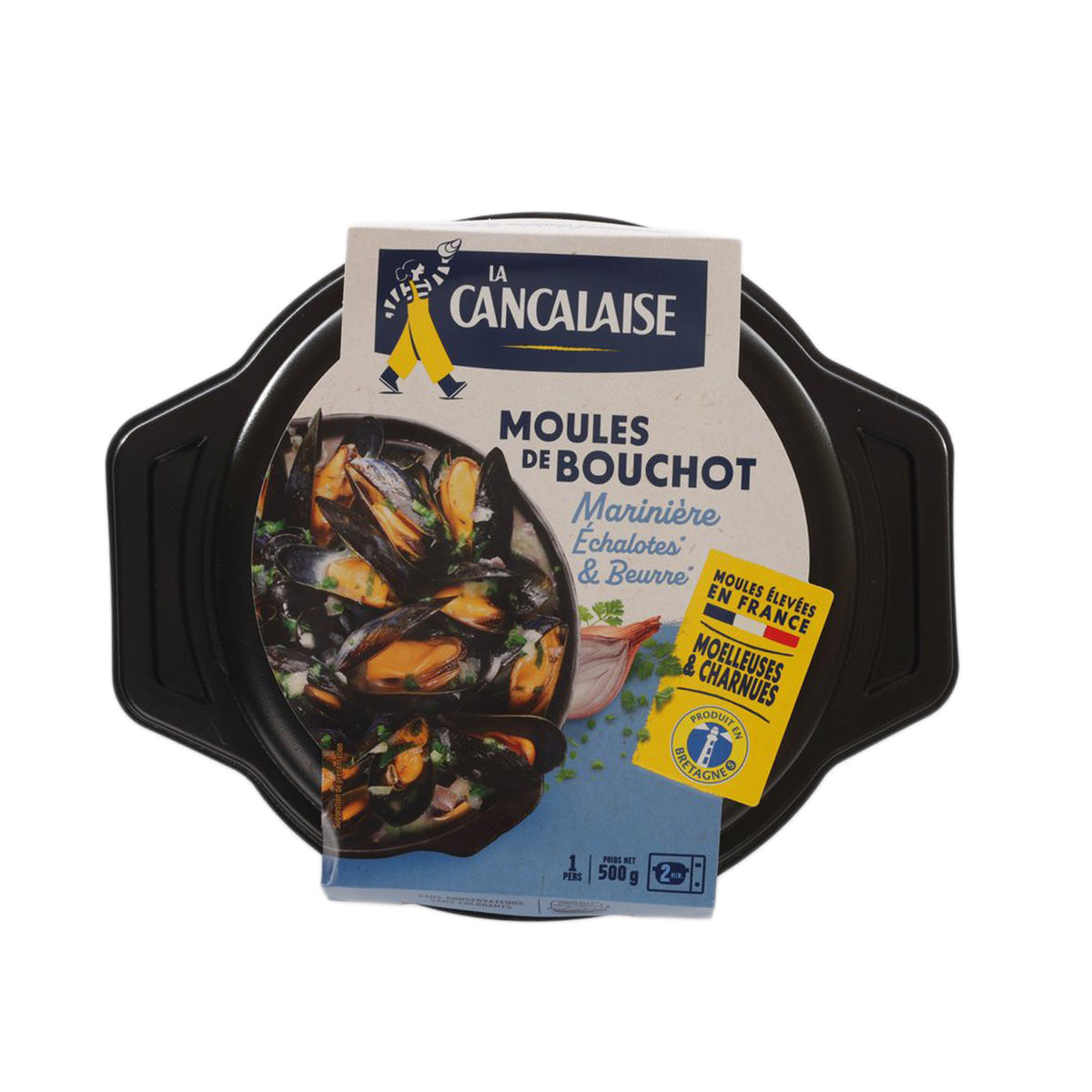 Cooked blue mussels shallot & butter marinade, 500g packaged tray