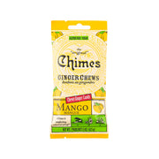 Chewy ginger candy pouch, Mango flavor, gluten-free vegan, CHIMES front