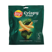 LAY'S crispy fries seaweed-flavor snack bag with fries and seaweed graphic, green pouch