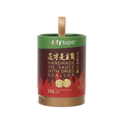 CITYSUPER spicy XO sauce jar with green lid and ribbon handle, red front label