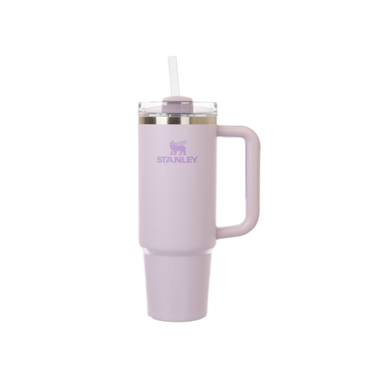 Orchid STANLEY 30oz vacuum tumbler with handle and straw lid