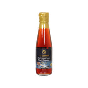 BLUE ELEPHANT fish sauce 200mL bottle, gold cap, red liquid with front label