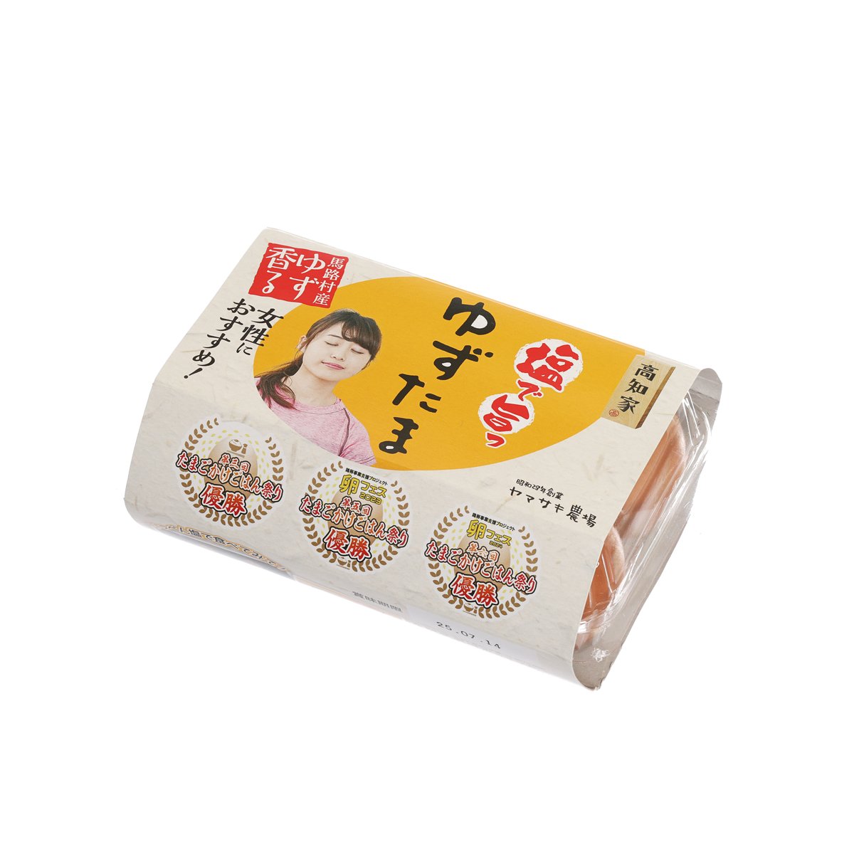 YAMASAKIFARM yuzu brown eggs, 6-piece carton package