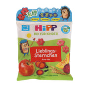HIPP Organic crispy stars snack pouch, 30 g, colorful star-shaped cereal treats