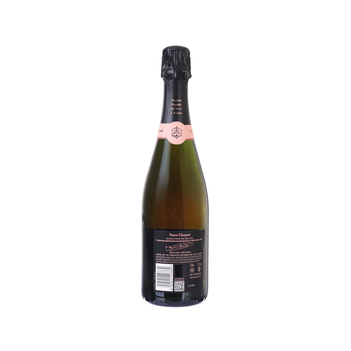 VEUVE CLICQUOT Rosé NV champagne bottle, 750 mL