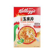 KELLOGG'S Honey Crunch Corn Flakes cereal box, front view, 400g