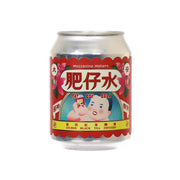 Fat Boy Cola beverage can, red label; lychee black tea (250 mL)