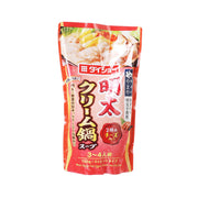 Red hot pot soup mix pouch with Japanese-style label, front view