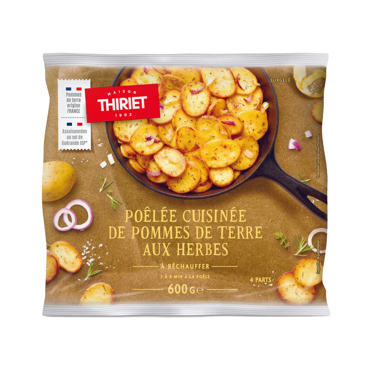 THIRIET country-style sauteed potato slices pouch, 600 g