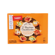 THIRIET 12 crispy bite-sized appetizer box, orange front with pastry mix