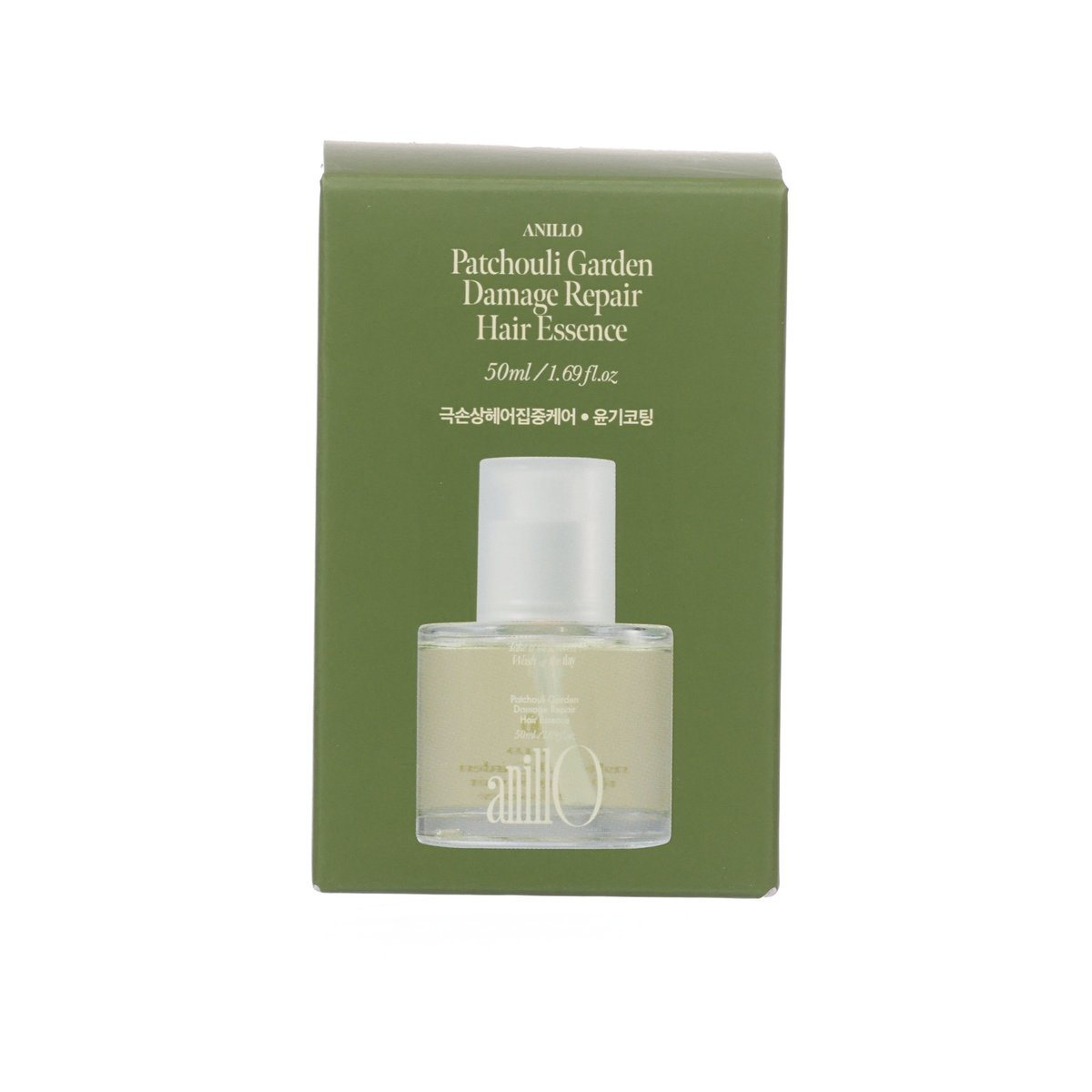 ANILLO Patchouli Garden hair essence box with clear 50 ml bottle