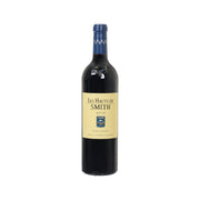 Red wine bottle, black glass with blue cap and front label