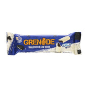 GRENADE Oreo White protein bar in blue and cream wrapper, 60 g