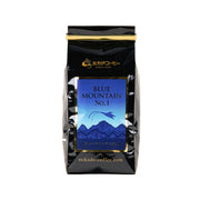 MIKADO Blue Mountain No.1 coffee bean bag, 100g, black with blue front label