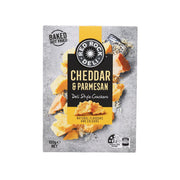 Baked deli style crackers box with cheddar and parmesan flavor, 135 g net