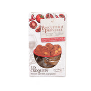 Savory croquet biscuits gift box with red tomato and Espelette chili label