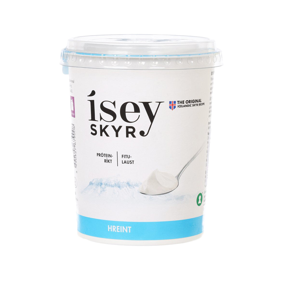Natural skyr in white plastic tub with blue label band, 500 g