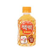 Orange-capped mango drink bottle with SAC SAC COCO RICH front label
