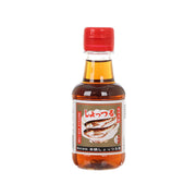 Fish sauce bottle with red cap and orange-brown liquid, labeled 150 mL