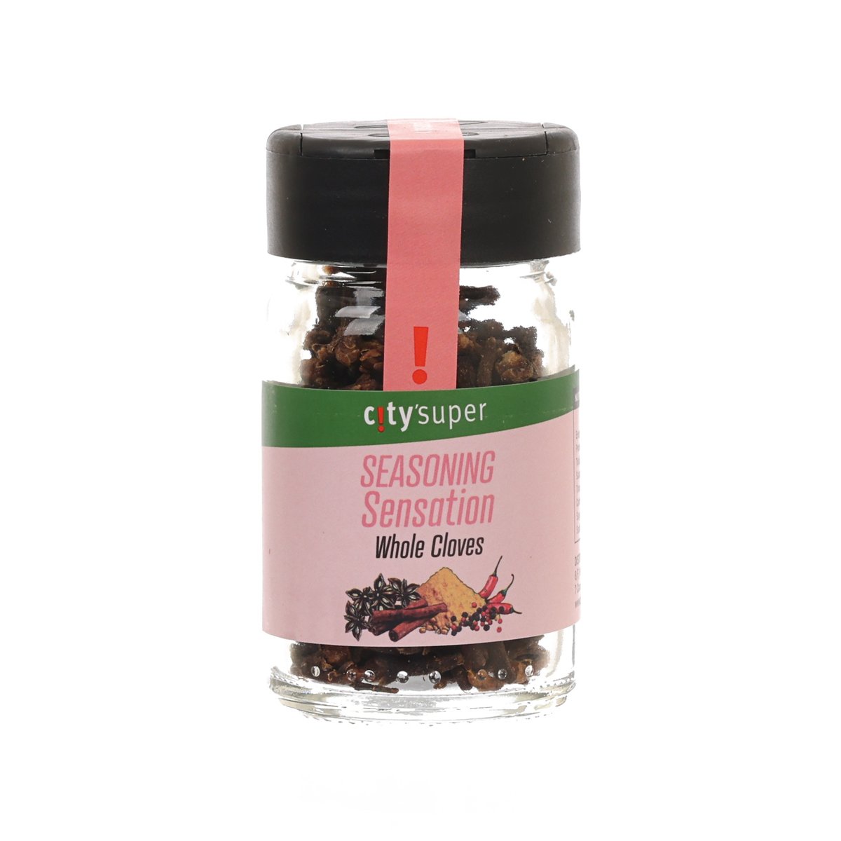 CITYSUPER whole cloves jar with black lid and front seasoning label, 21g