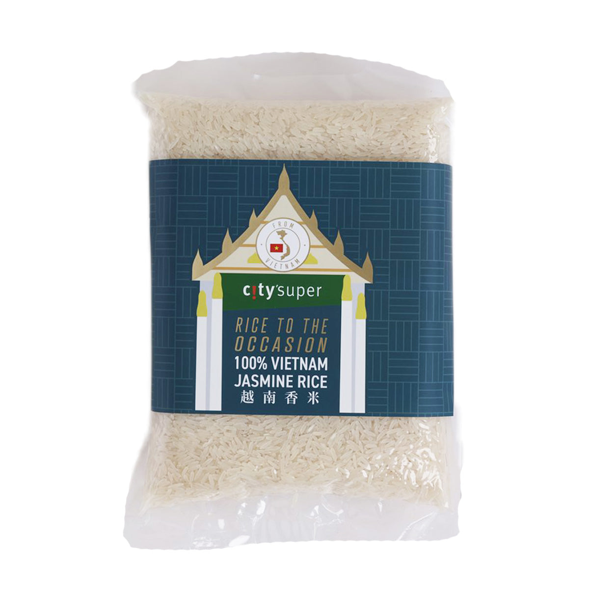 CITYSUPER jasmine rice bag 1000g with blue front label
