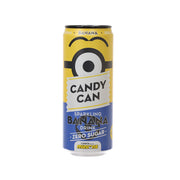 CANDY CAN Minions sparkling banana zero sugar drink can, front