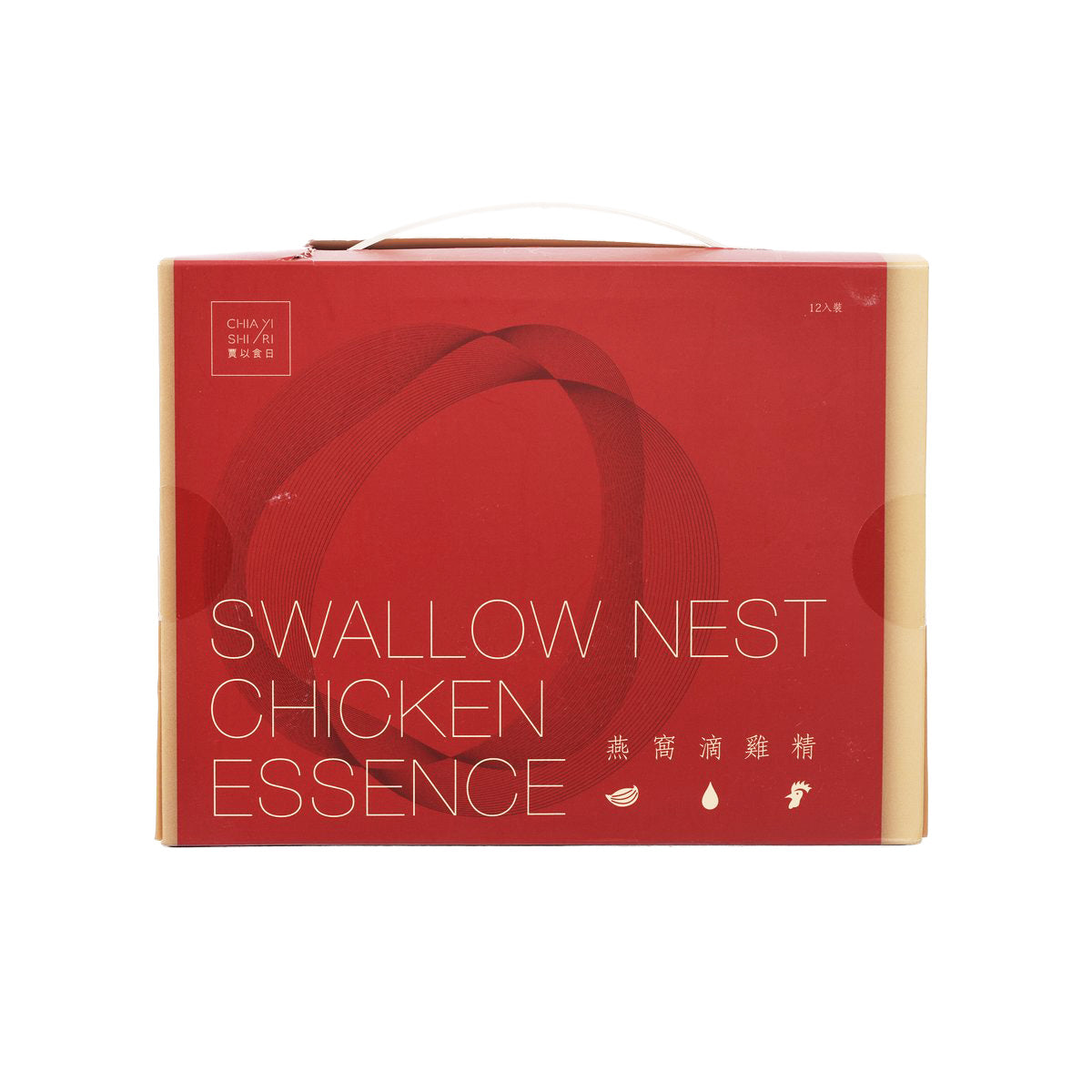 Swallow Nest Chicken Essence carton, front text SWALLOW NEST CHICKEN ESSENCE