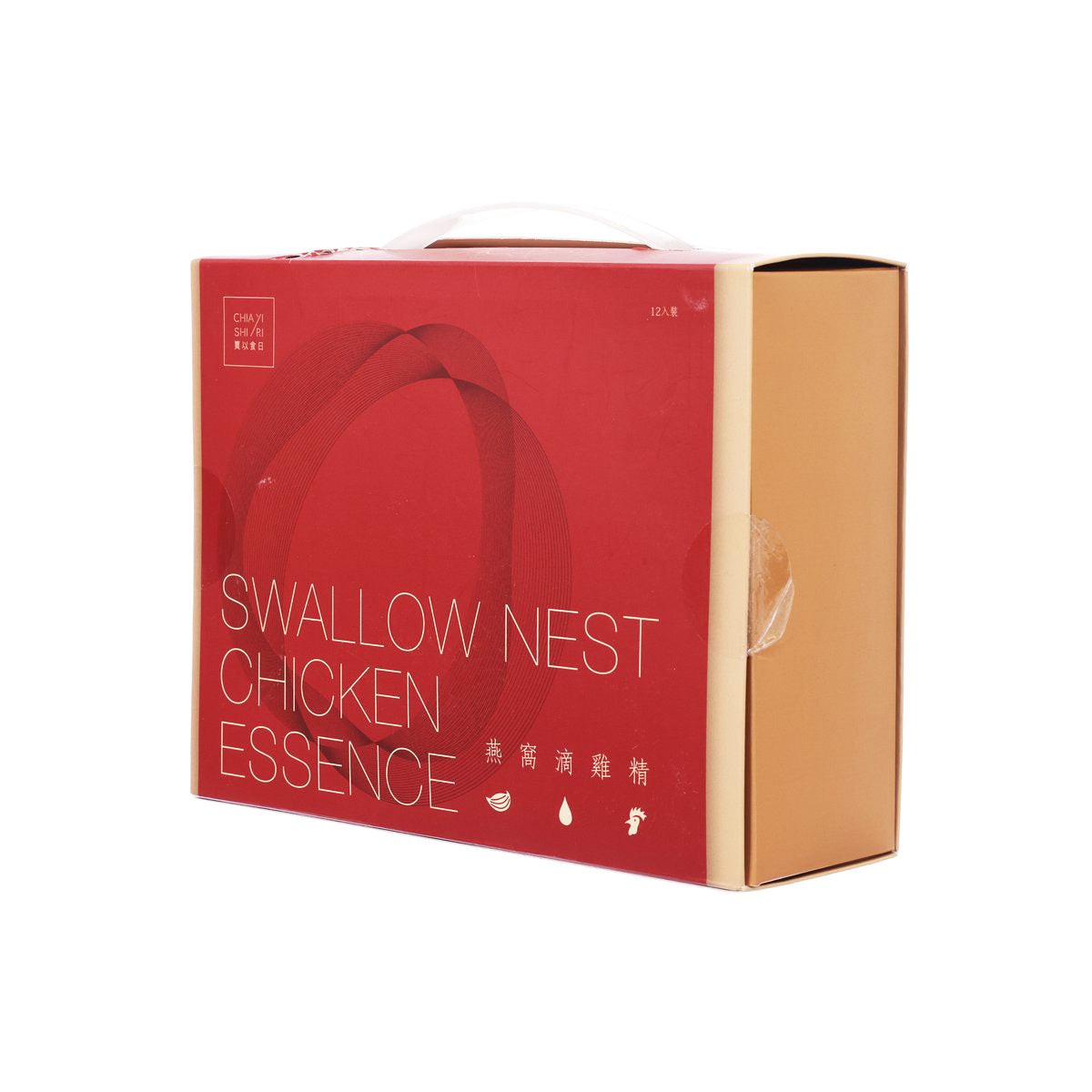 Swallow Nest Chicken Essence carton with front panel text and side view