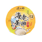 Instant soup rice cup with shrimp steamed egg chazuke, yellow lid