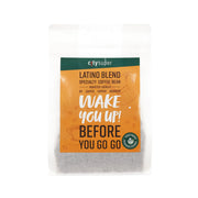 Specialty whole coffee bean bag with orange-green CITYSUPER Latin Blend front label