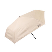 W.P.C ultra-light beige foldable umbrella with black telescopic handle