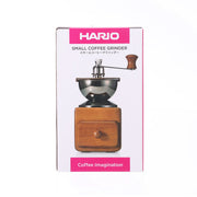 HARIO small coffee grinder box with wooden hand grinder and black hopper