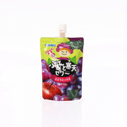 ORIHIRO grape agar jelly drink mix pouch with spout, front view