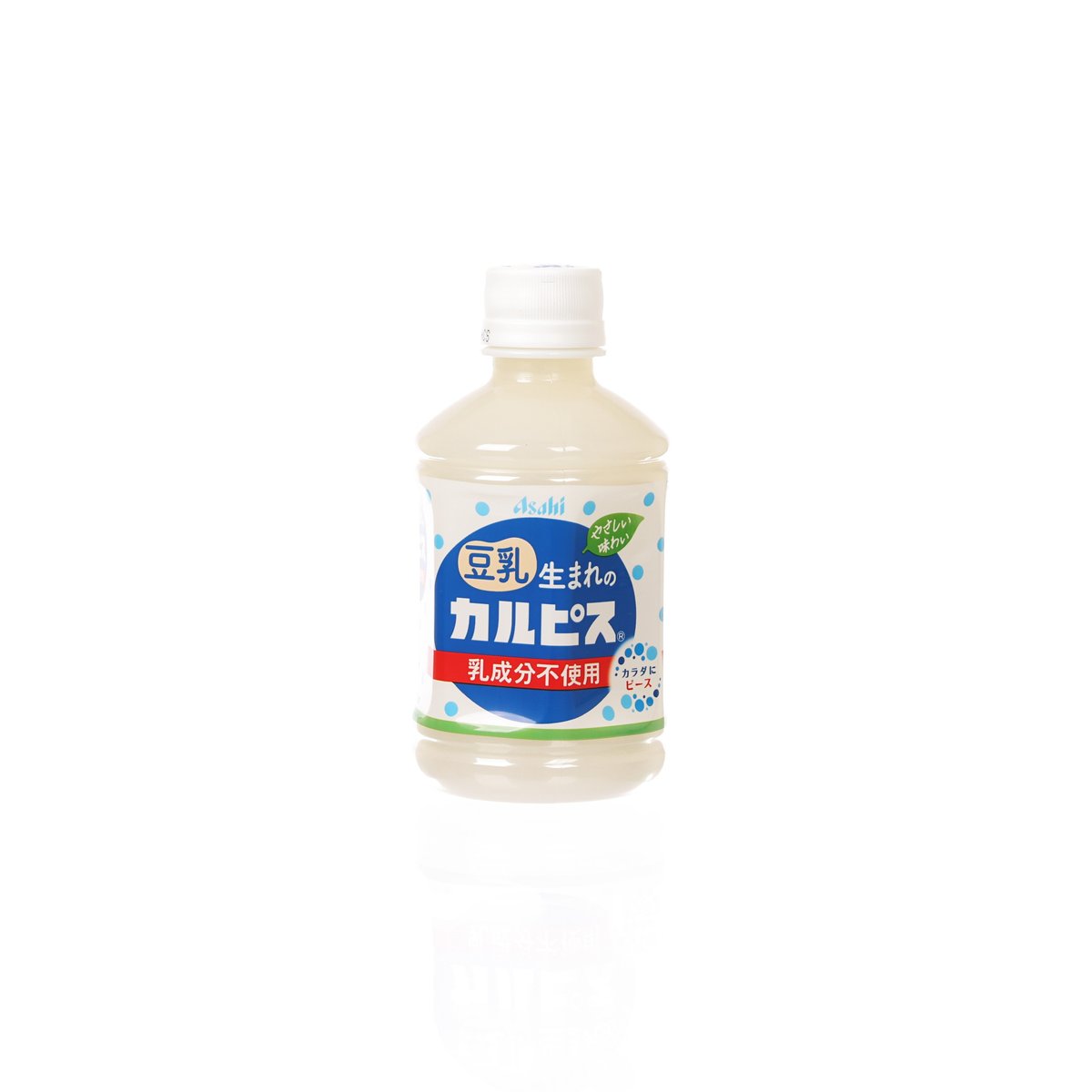 CALPIS soymilk drink PET bottle, blue front label