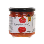 IBSA roasted sweet pepper jar, 295g, with red peppers visible