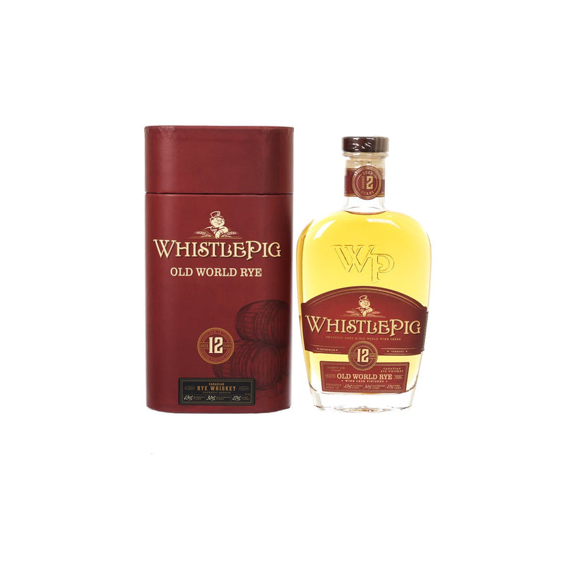 WHISTLE PIG 12 YO Small Batch Straight Rye Whiskey  (700mL)