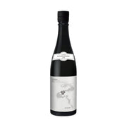 720 mL sake bottle with black cap and white label