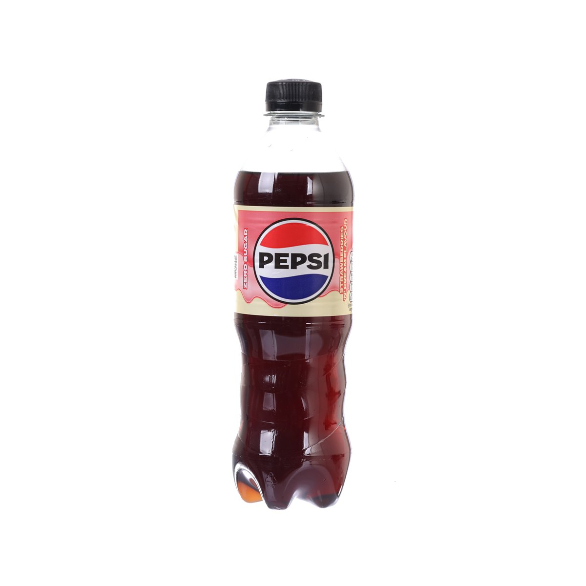Pepsi Zero Coke PET bottle, dark cola drink with front label