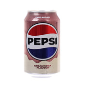 Pepsi Zero Cream Soda flavour can, zero sugar, 330 ml