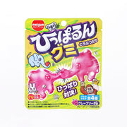 MEIGUM animal gummy pouch with pink dinosaur gummies, 4-piece variety