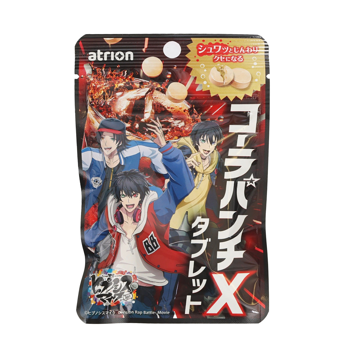 Small cola punch tablet pouch with anime-style front artwork and branding